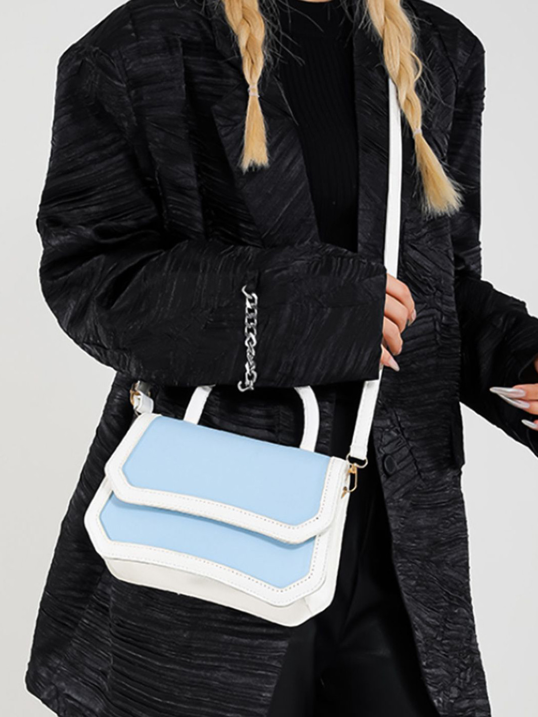 HAUTE SAUCE  Women's Multicolour Colourblock Hand Bag