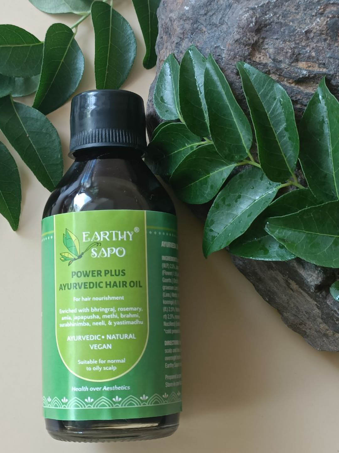 EARTHY SAPO Power Plus Ayurvedic Hair Oil With Bhringraj & Amla - 100 ml