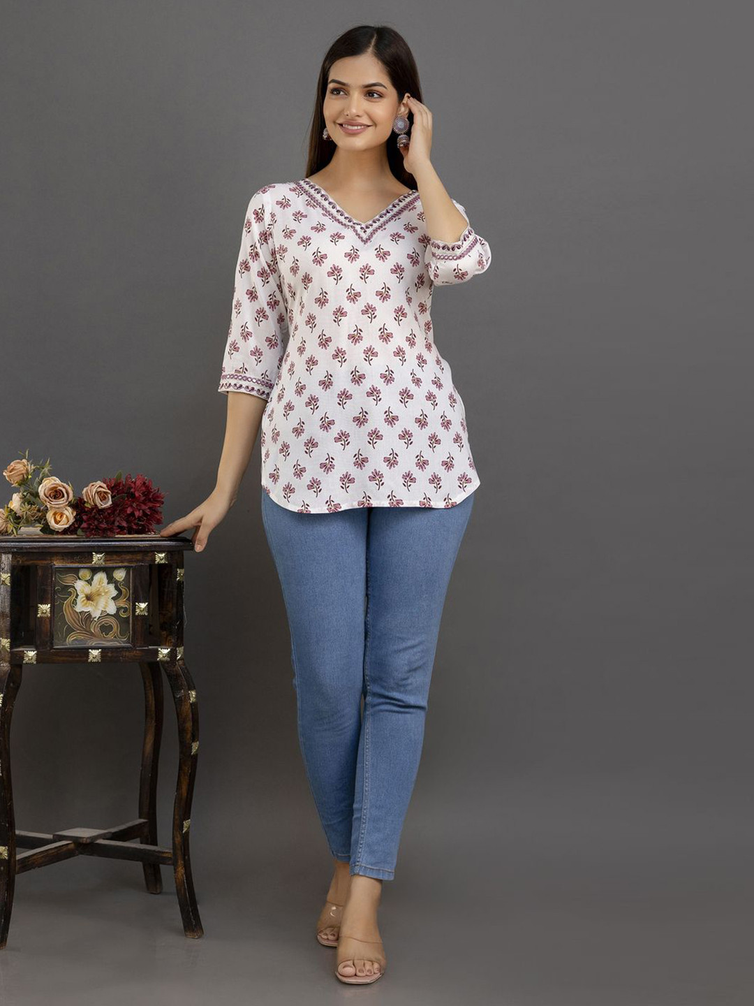 UNIFY FASHION Floral Print Top