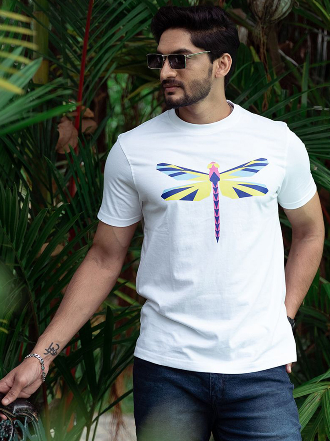 KEITH KARTER Men Graphic Round Neck Regular Fit T-shirt