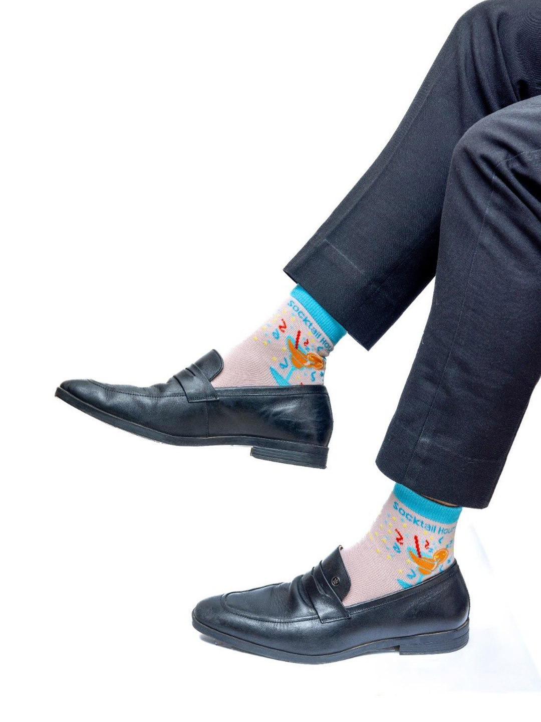Milk&Whisky Men Cotton Patterned Ankle Length Socks
