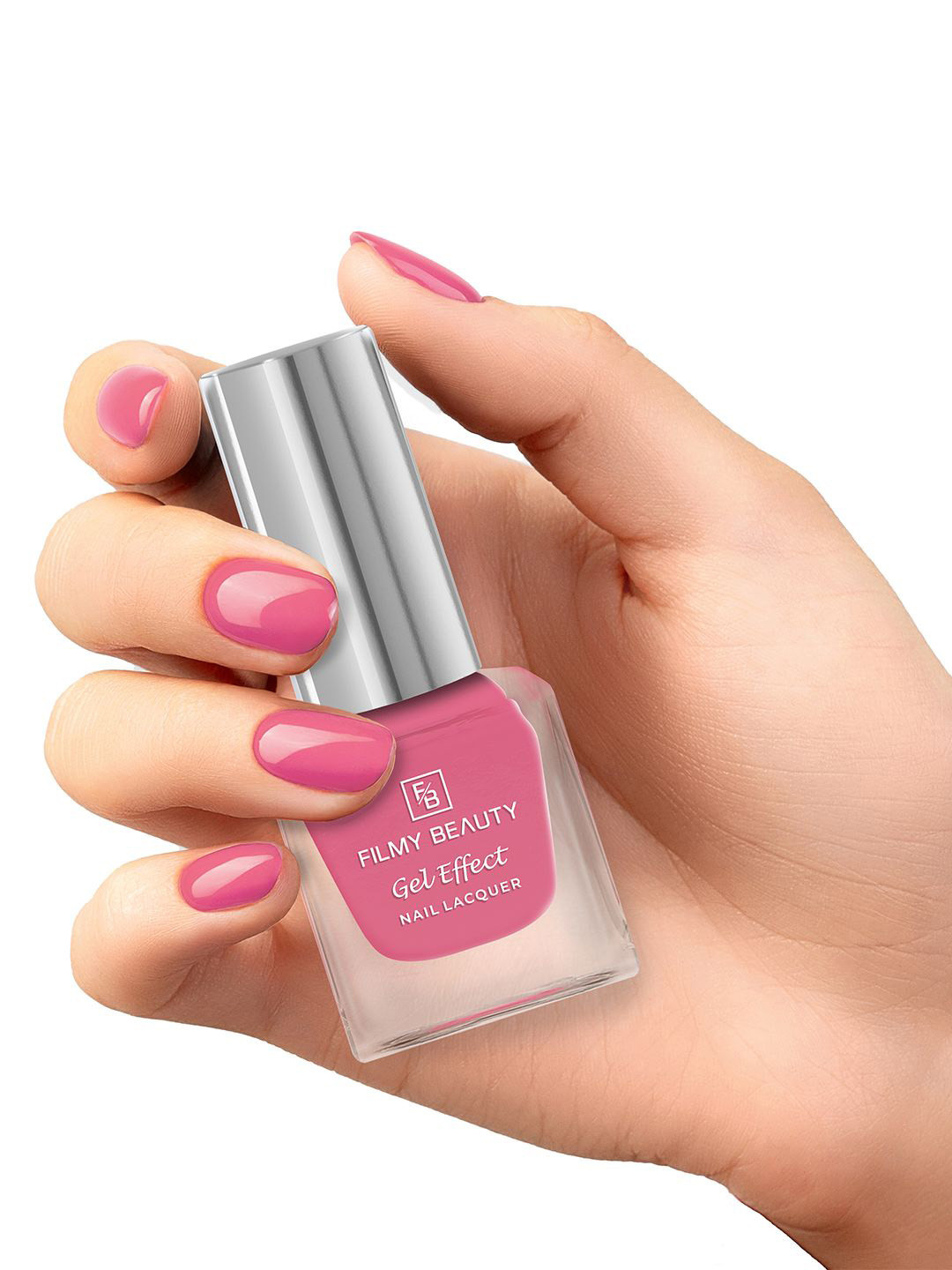 FILMY BEAUTY Set Of 2 Gel Effect Nail Polish- 10 ml Each - Pink Sapphire 06 & Kiss Miss 38