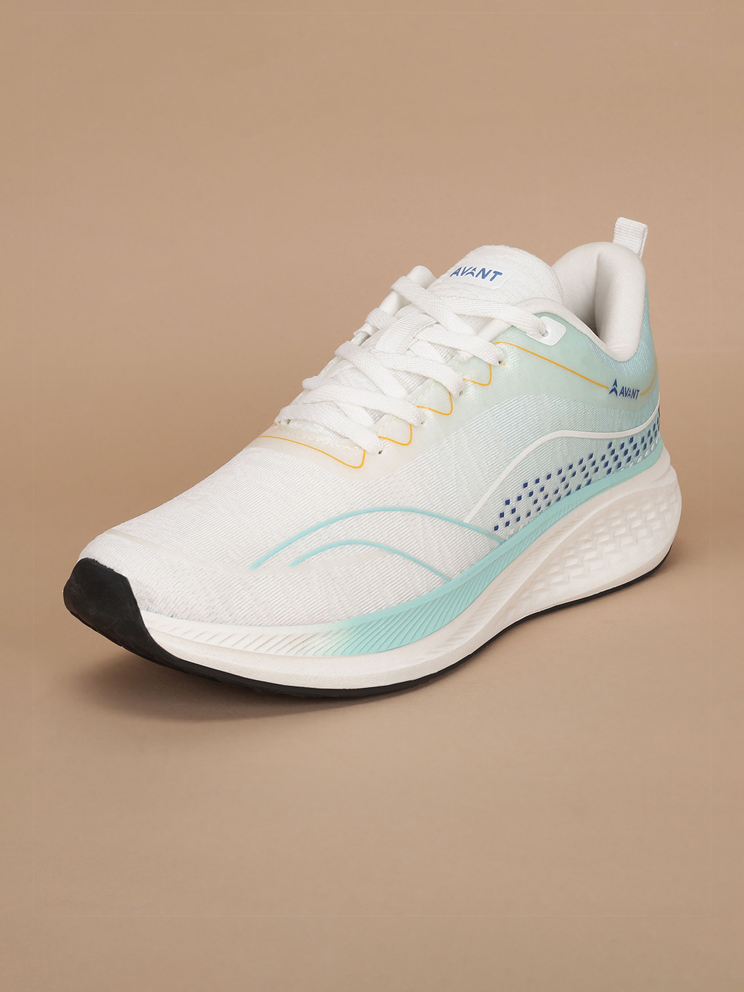 AVANT Men's Stratos White Blue Running Shoes