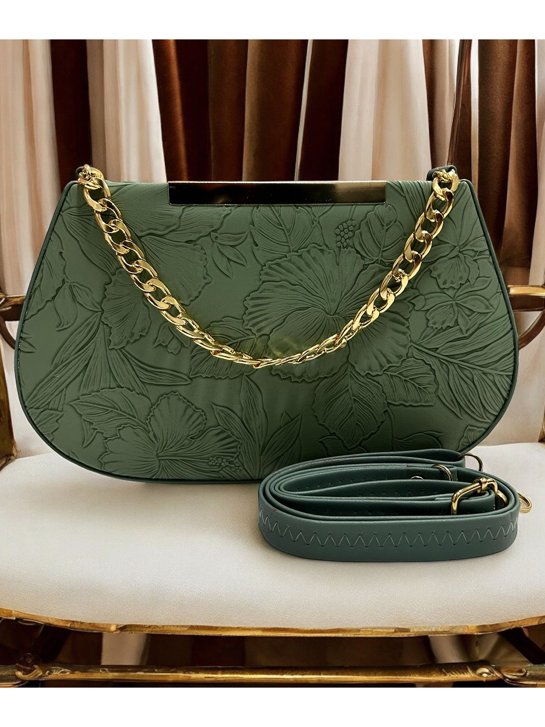 SKORPIO PU Structured Sling Bag with Tasselled