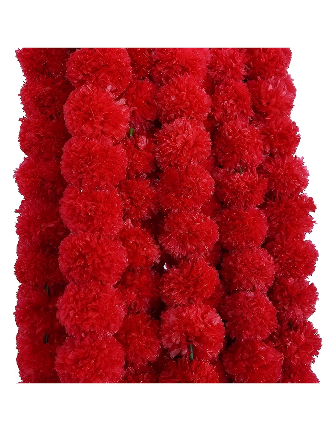 Nutts Red 10 Pieces Hanging Marigold Artificial Flower