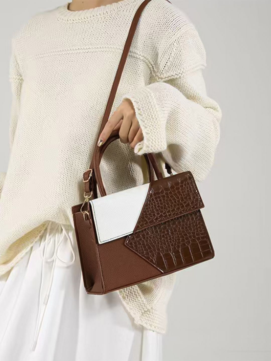 HAUTE SAUCE  Women Multicolour Colourblocked Hand Bag