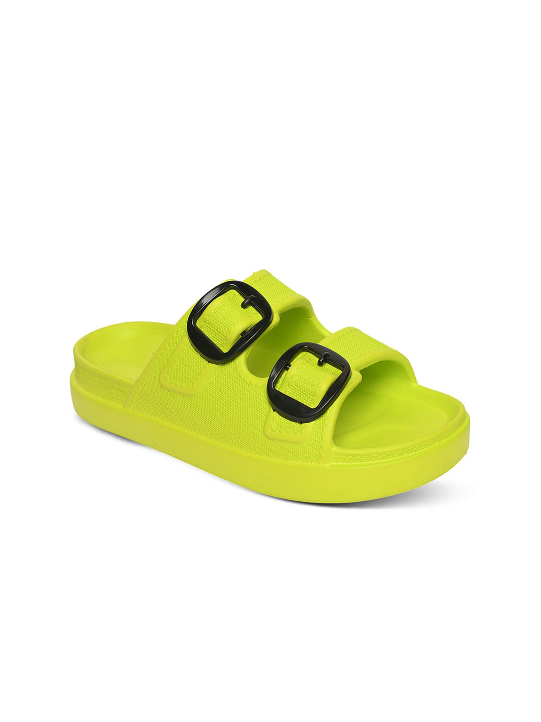 FEEL TIME Women Buckle Detail Slip-On Flip Flops