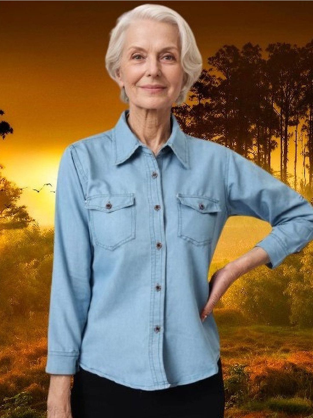 GIRLS WITH WINGS Women Regular Fit Spread Collar Knitted Shirt