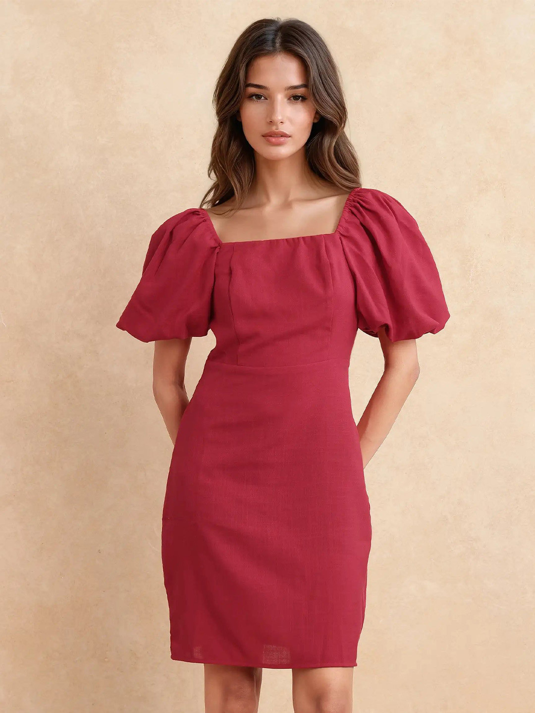 RAREISM Women Somkan Primary Red Dress