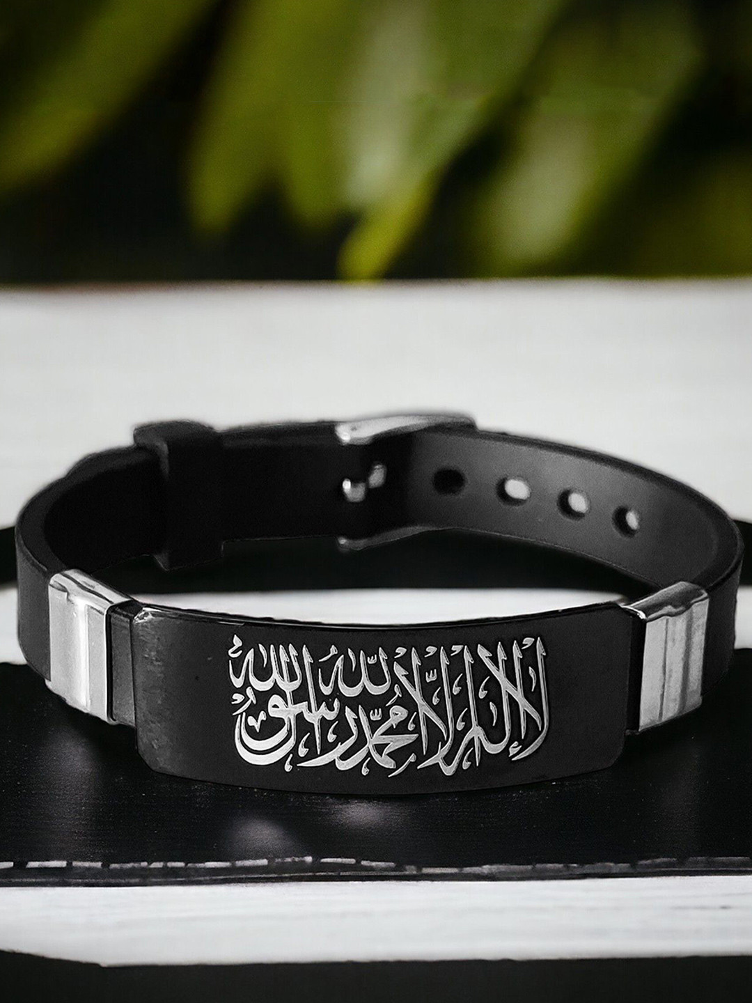 M Men Style Men Stainless Steel Muslim Religious Islamic Arabic Wraparound Bracelet