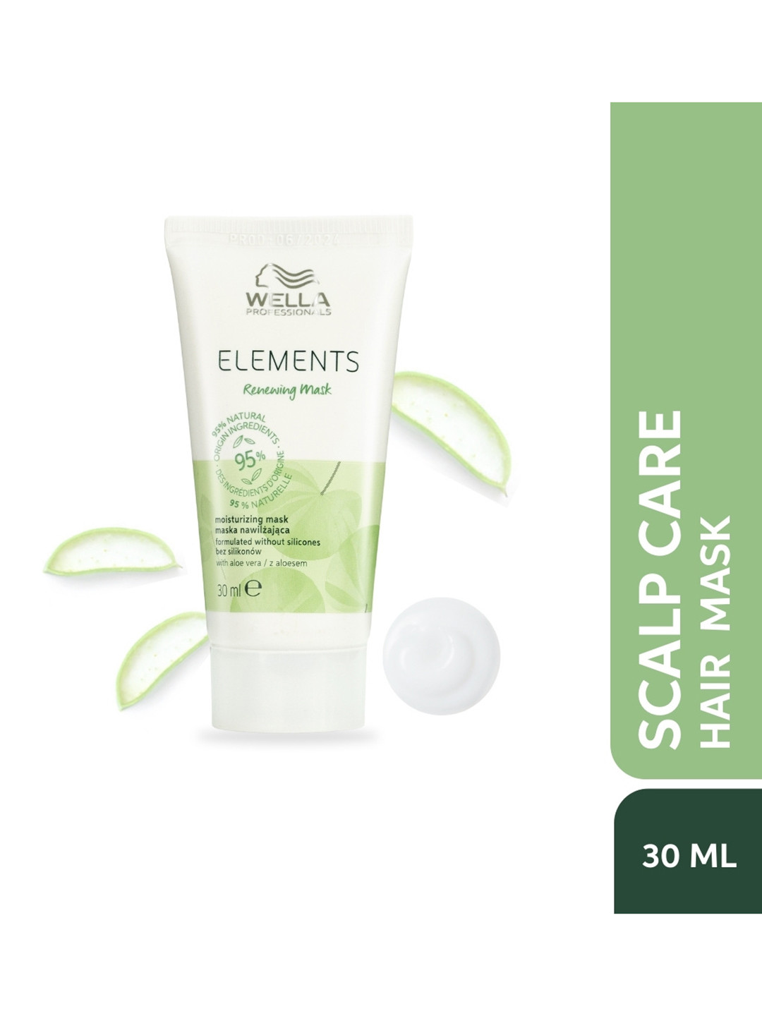 WELLA PROFESSIONALS Elements Scalp Care Renewing Hair Mask with Aloe Vera - 30 ml