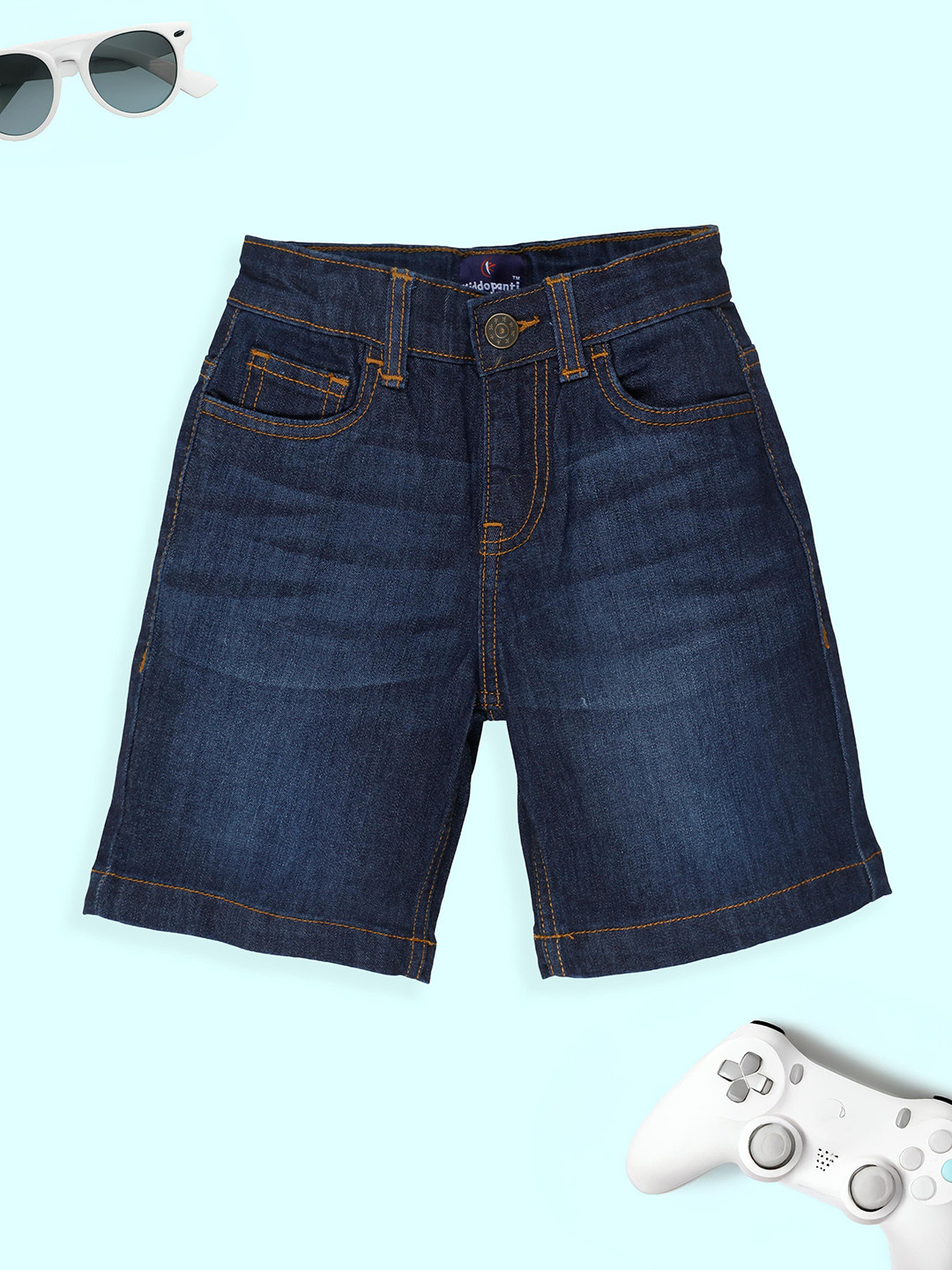 KiddoPanti Boy Washed Denim Denim Shorts