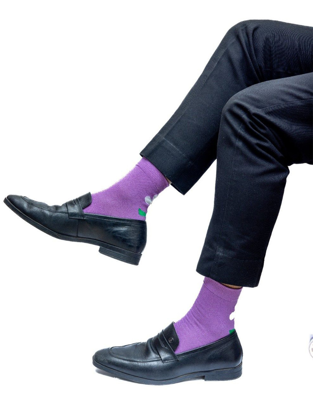 Milk&Whisky Men Floral Ankle Length Socks