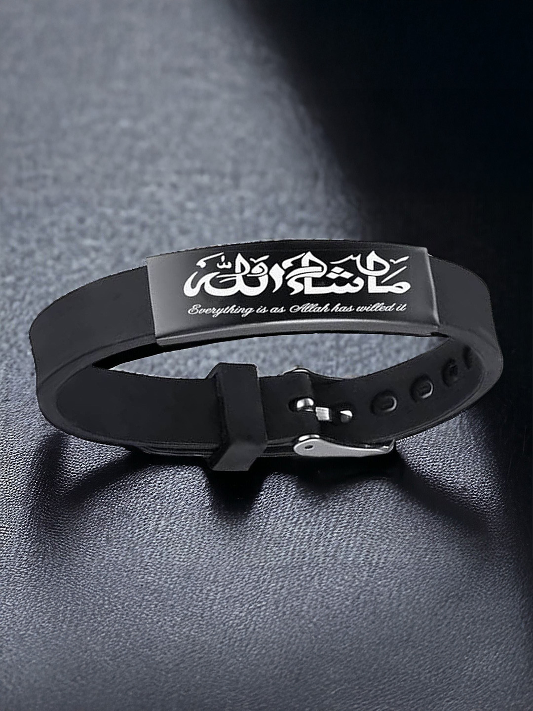 M Men Style Men Stainless Steel Muslim Religious Islamic Arabic Wraparound Bracelet