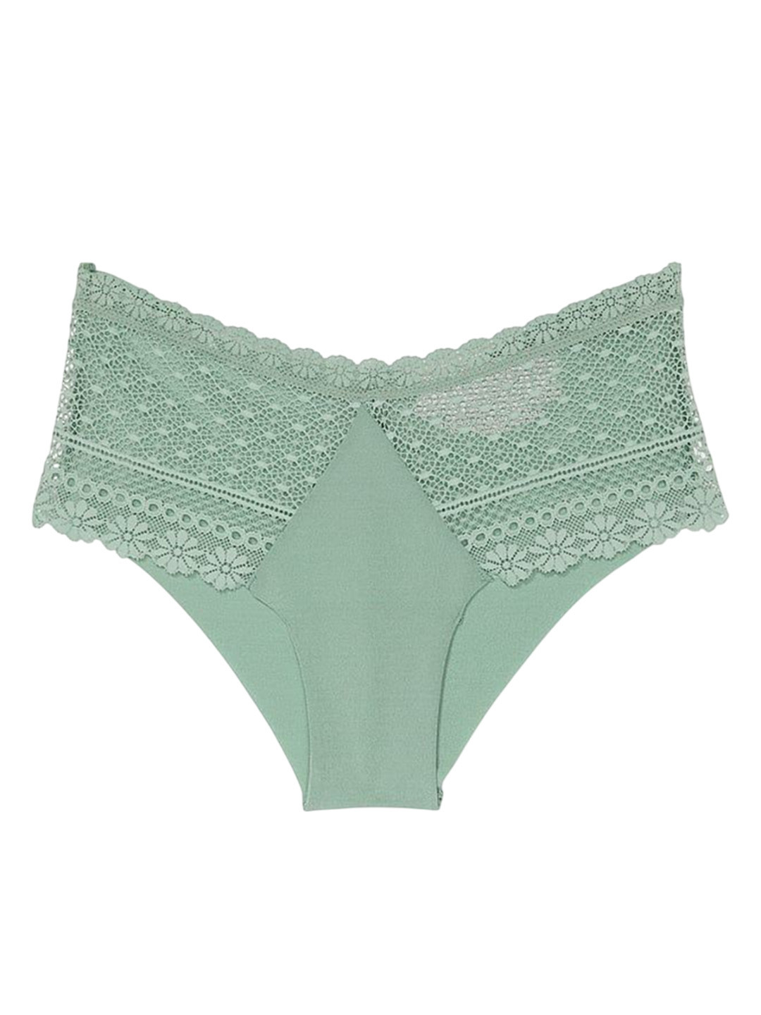 Victoria's Secret Women Self Design No-Show No-Show Daisy Lace Cheeky Briefs