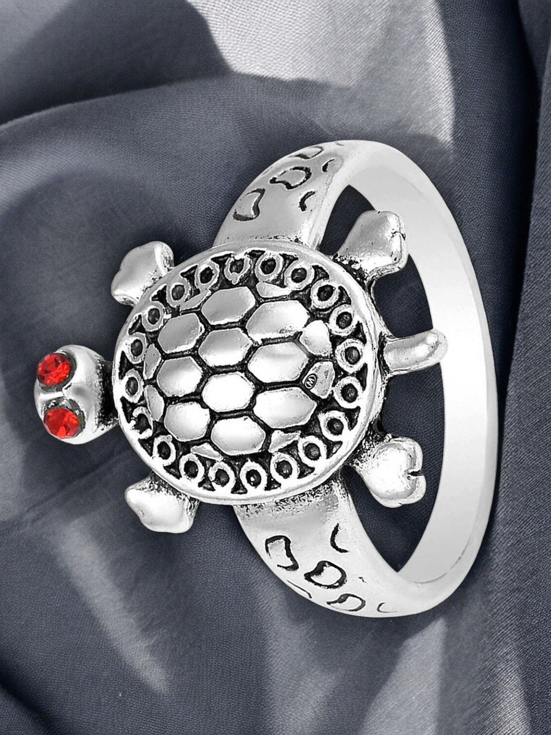 M Men Style Men Stone Studded Finger Ring