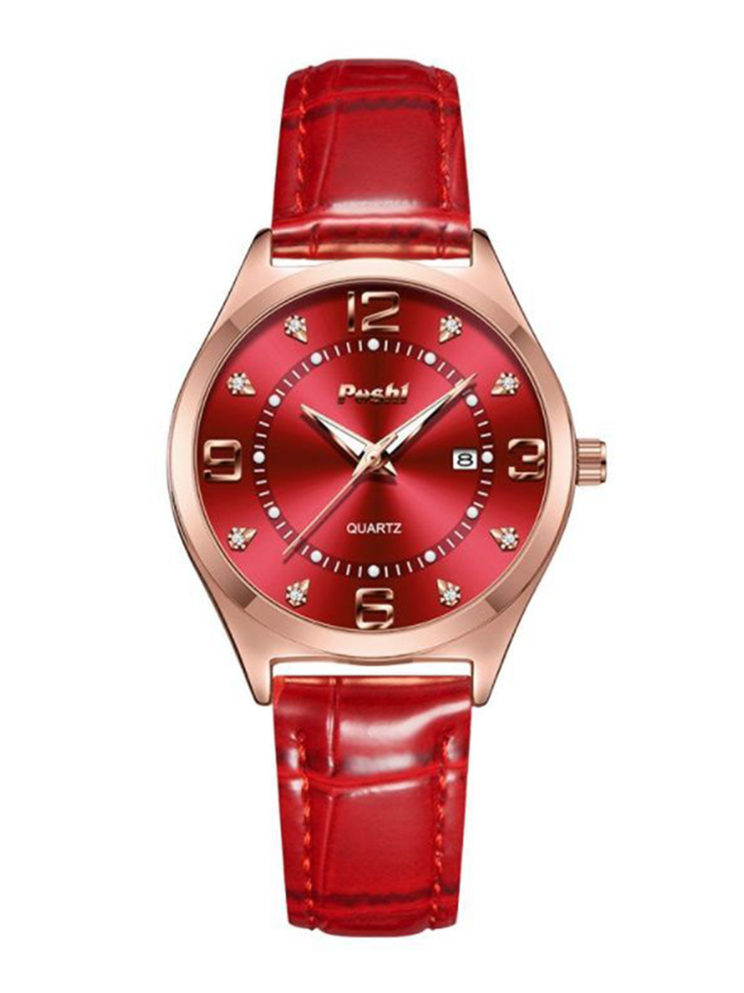 Poshi Women Round Dial Waterproof Analogue Watch