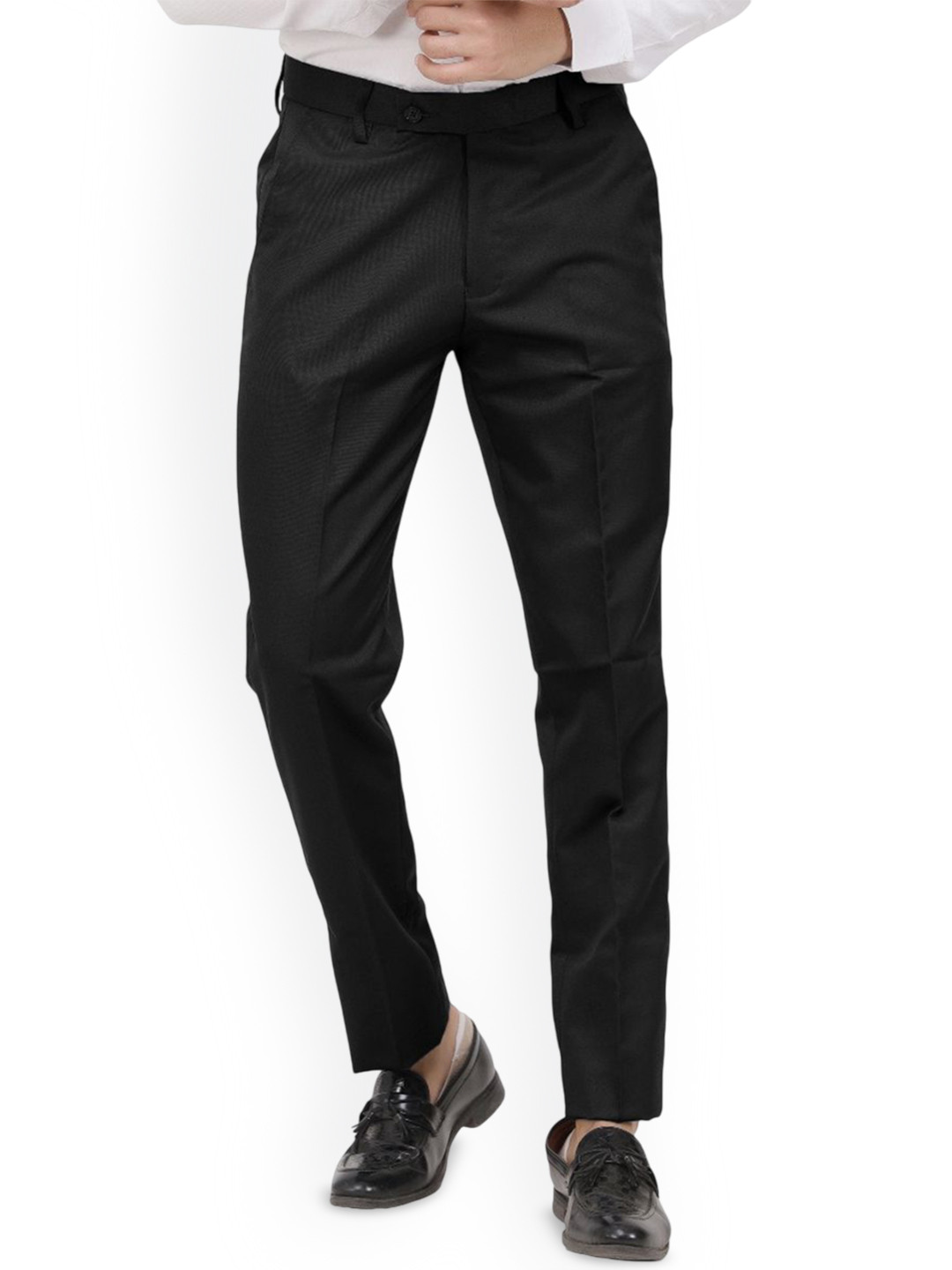 KUNDAN Men's Regular Fit Easy Wash Formal Trousers