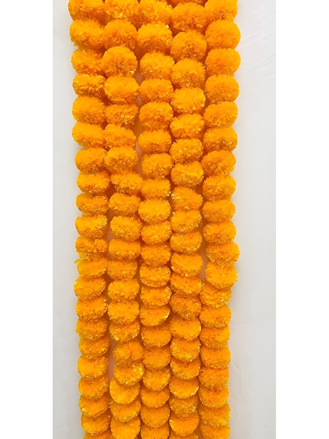 Nutts 10-Pcs Orange-Colored Marigold Flower String