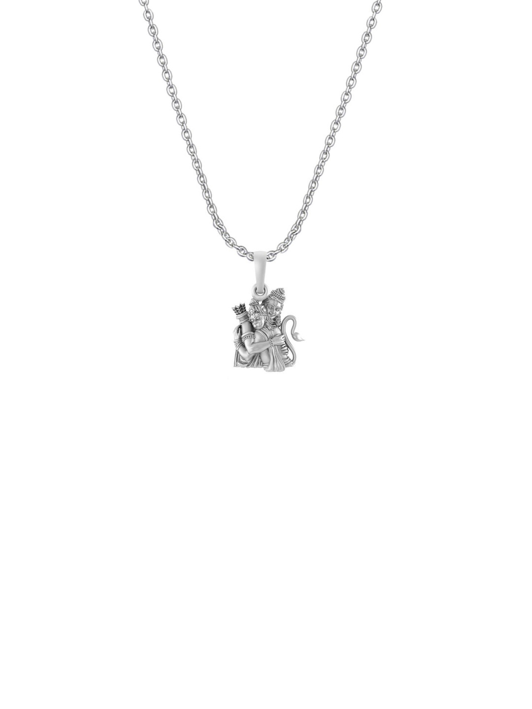 AKSHAT SAPPHIRE Unisex Hanuman Pendant with Chain