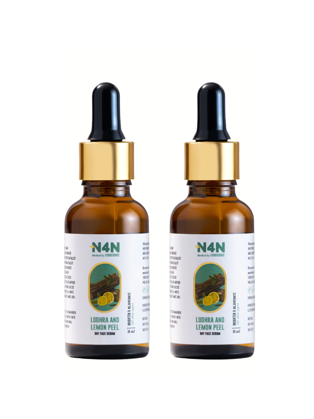 N4N  Set of 2 Radiant Rush Day Face Serum - 30 ml each