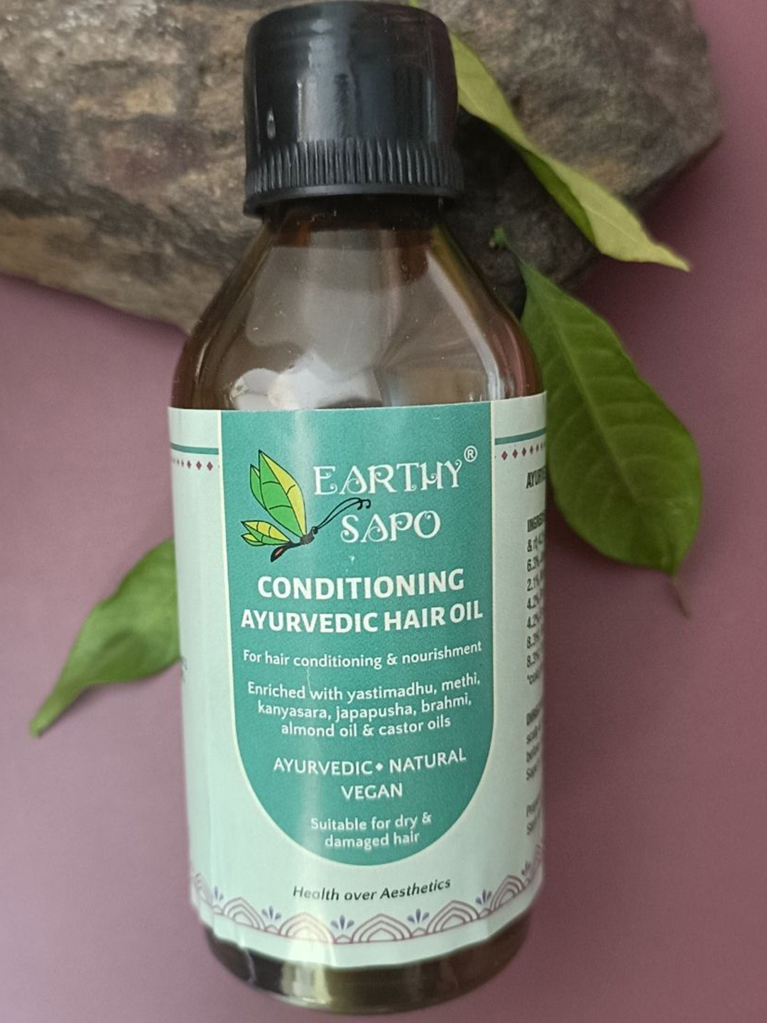 EARTHY SAPO Conditioning Ayurvedic Hair Oil Enriched With Yastimadhu & Methi - 100 ml