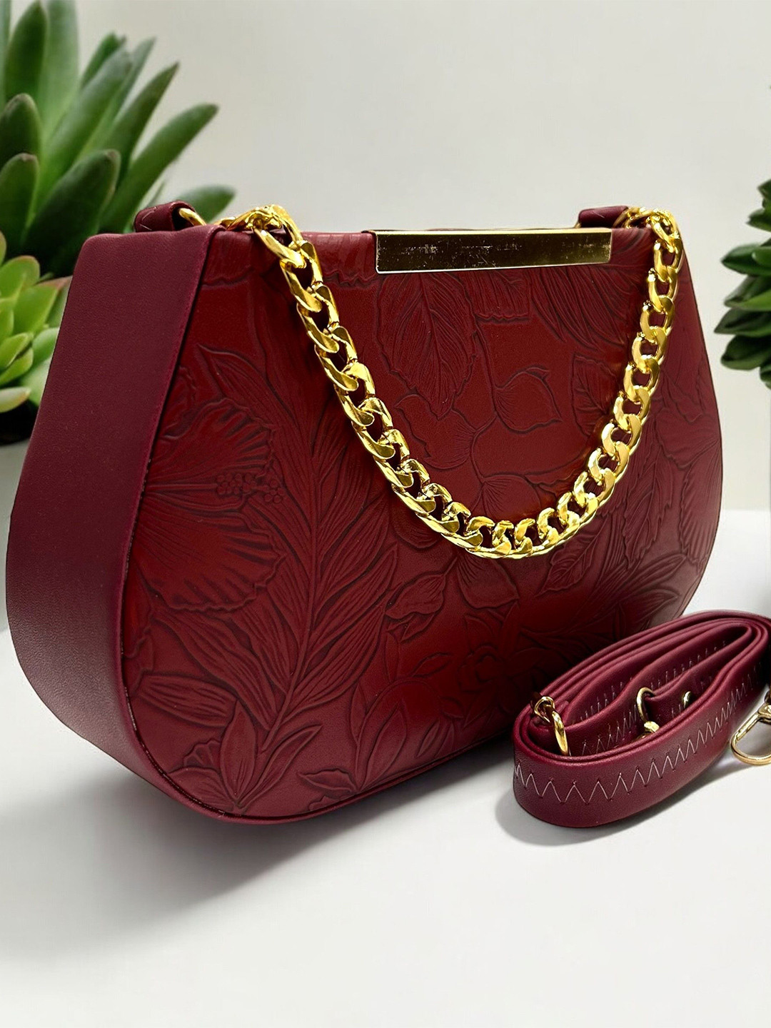 SKORPIO PU Structured Sling Bag with Quilted
