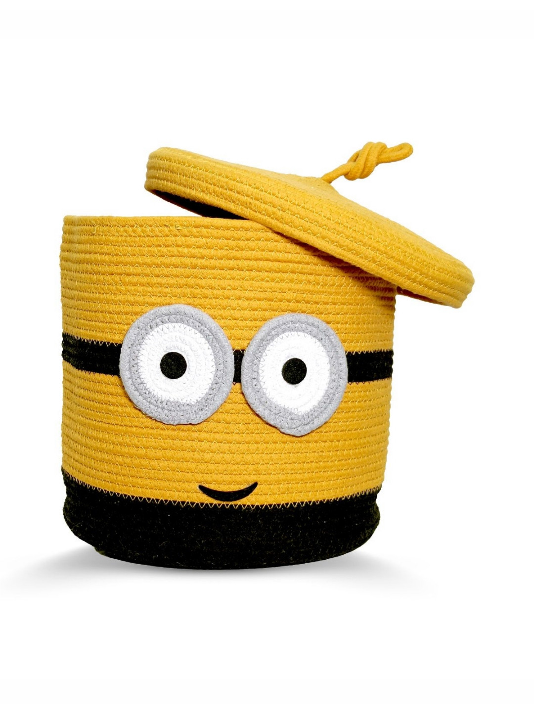 Casa Snug Yellow & White Self-Designed Laundry Bag