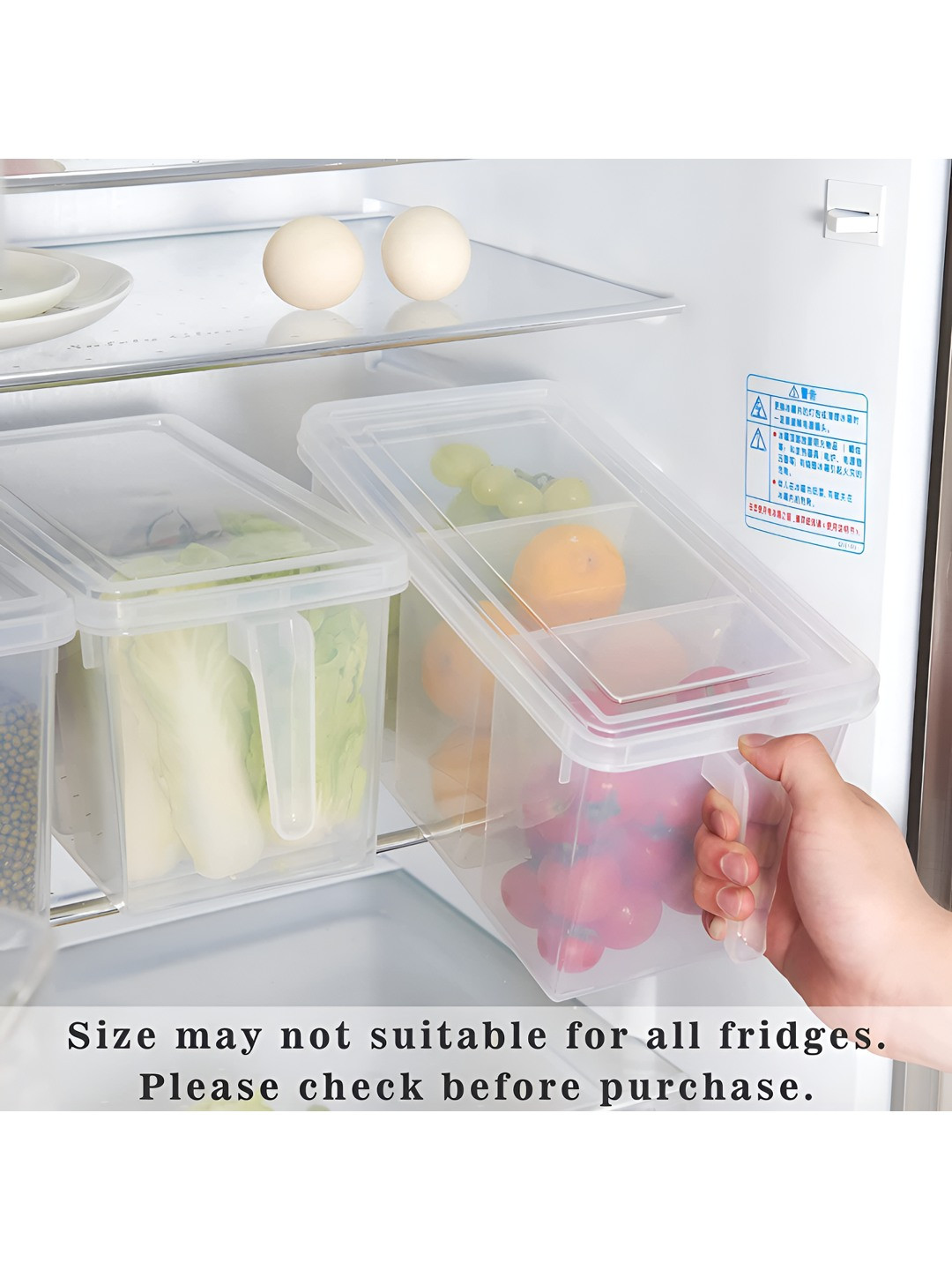 Virtuous White Air Tight Fridge Container