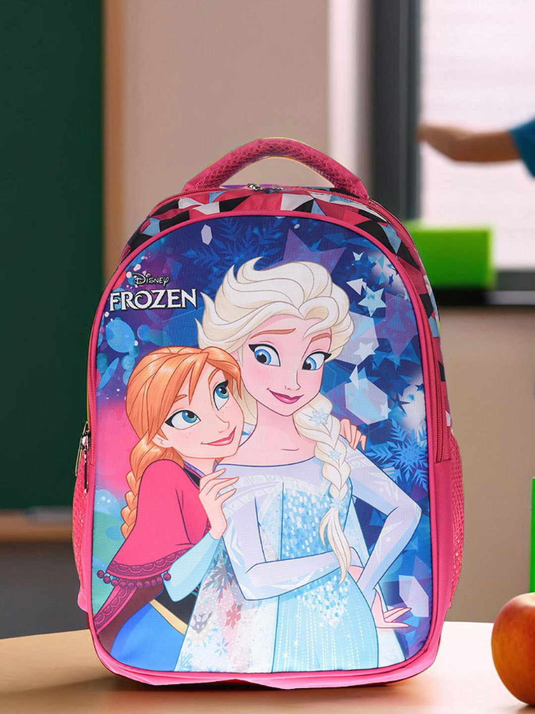YK Kids Disney Frozen Printed 3-Compartment School Backpack