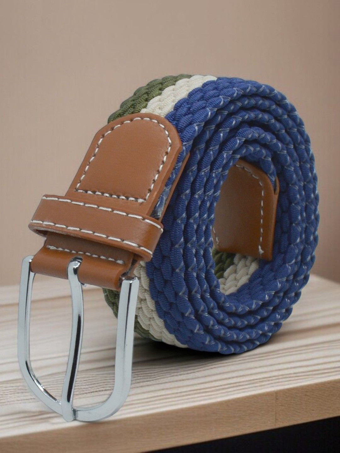 DressBerry Women Colourblocked Braided Belt