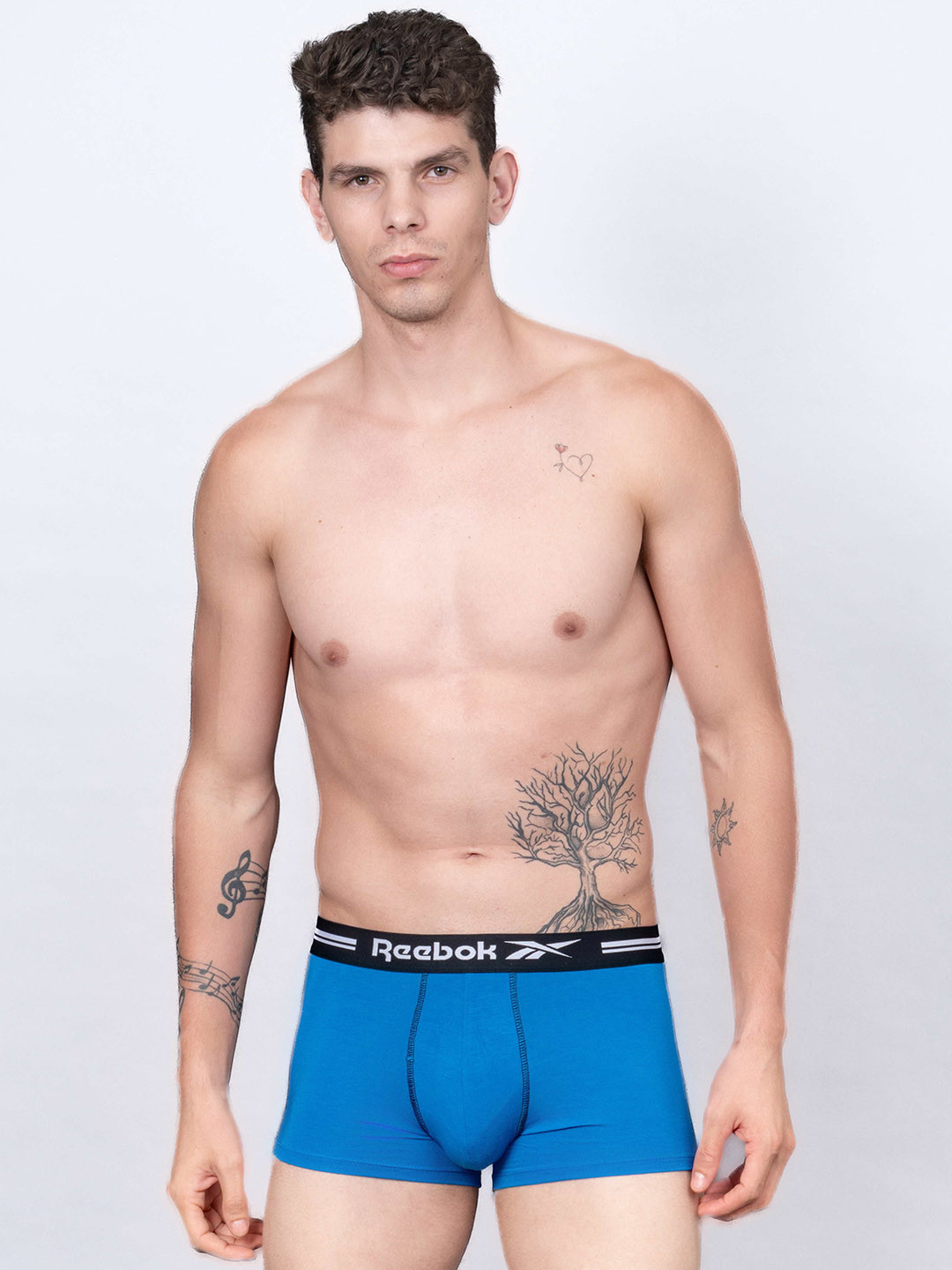 Reebok Men Brand Logo Detail Trunk-BLTRK01-OBLU