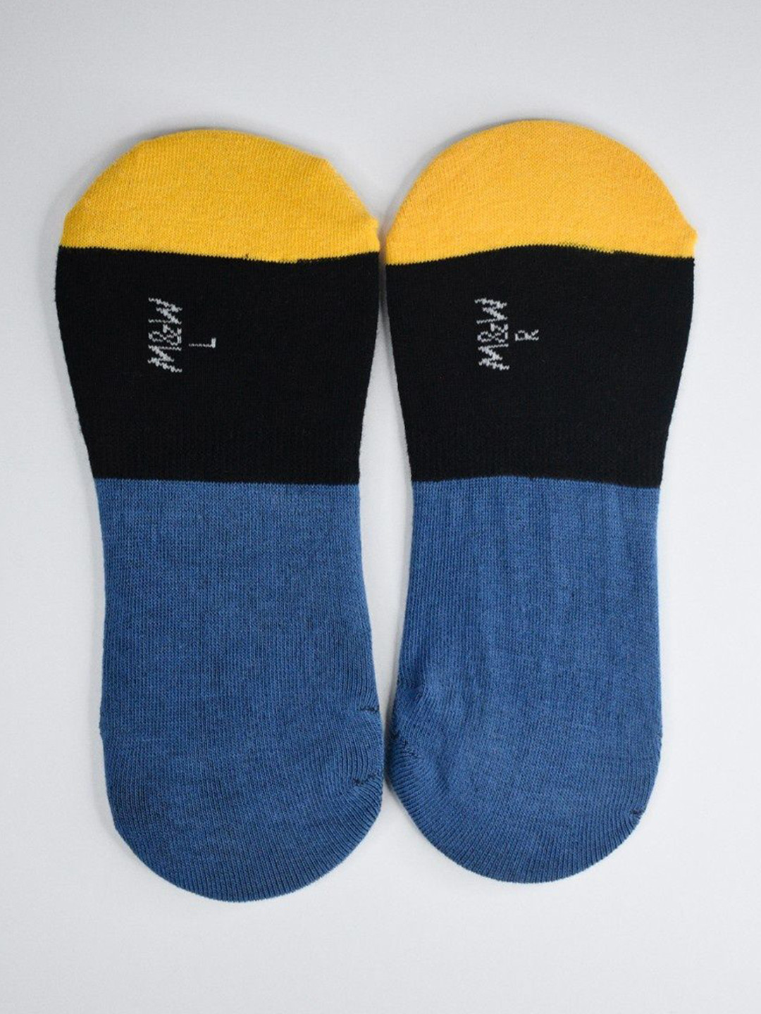 Milk&Whisky Men Colourblocked Sunset Fade No-Show Shoe Liners Socks