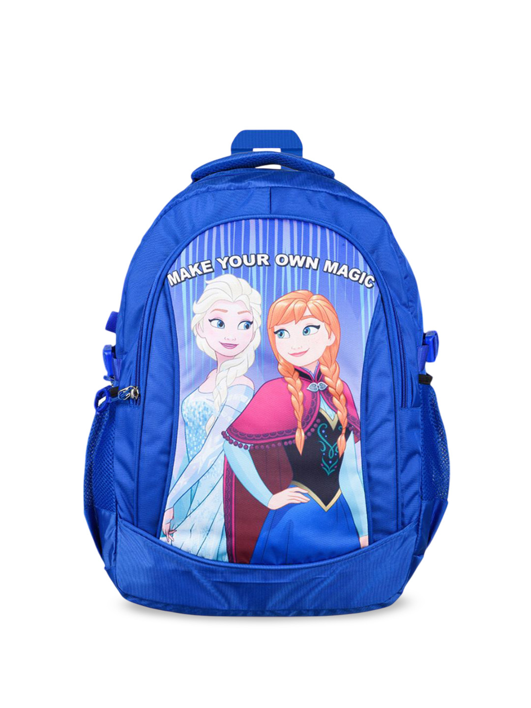 YK Girls Disney Frozen Printed 3-Compartment School Backpack