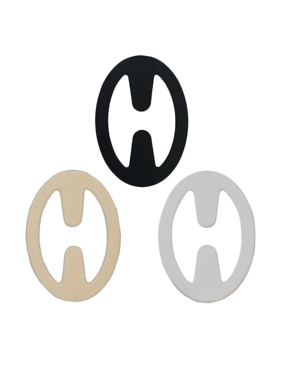 G Heist Women Pack of 3 Pieces Oval Racer Back Bra Strap Clips