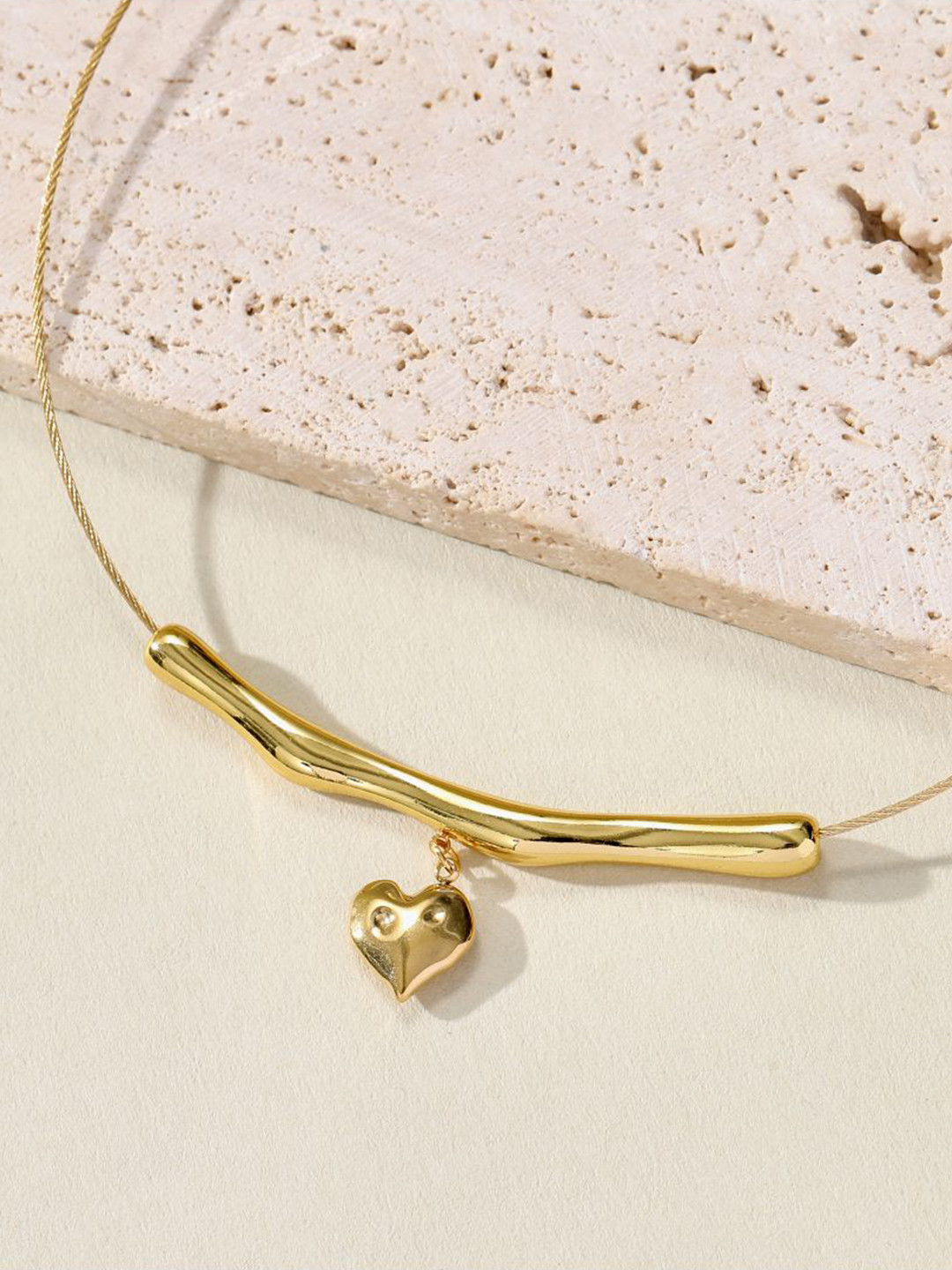 SALTY Stainless Steel Heart Chain