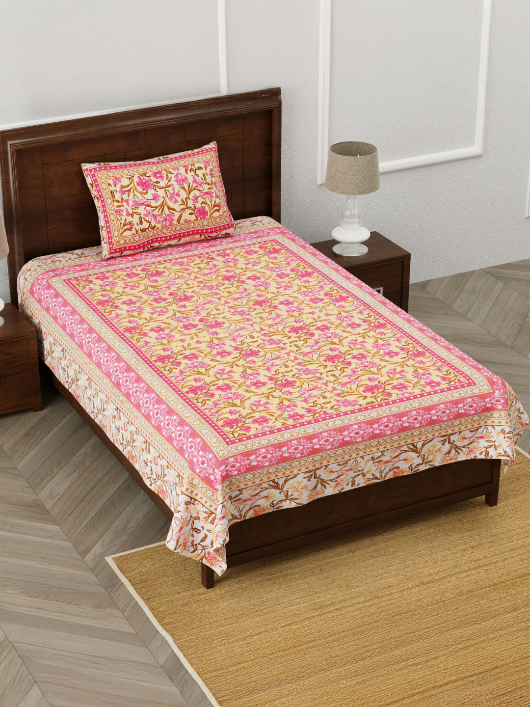Shubastik Red Bedsheets