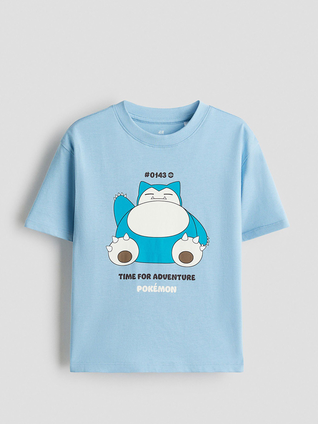 H&M Boys Blue Cotton Regular Fit Printed T-shirt