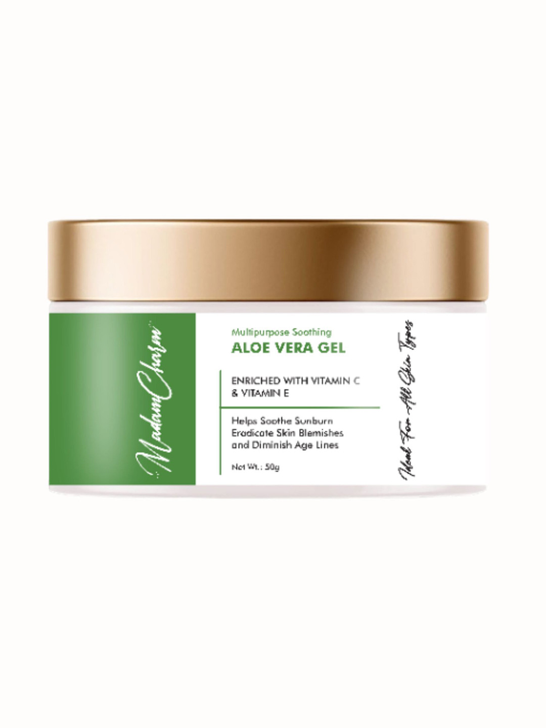 MADAMCHARM Aloe Vera Gel With Vitamin E & C - 50 g