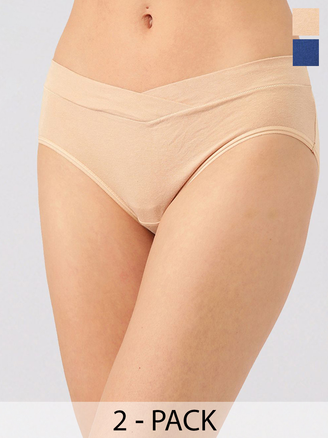 Inner Sense Pack Of 2 Organic Cotton V Band Panty
