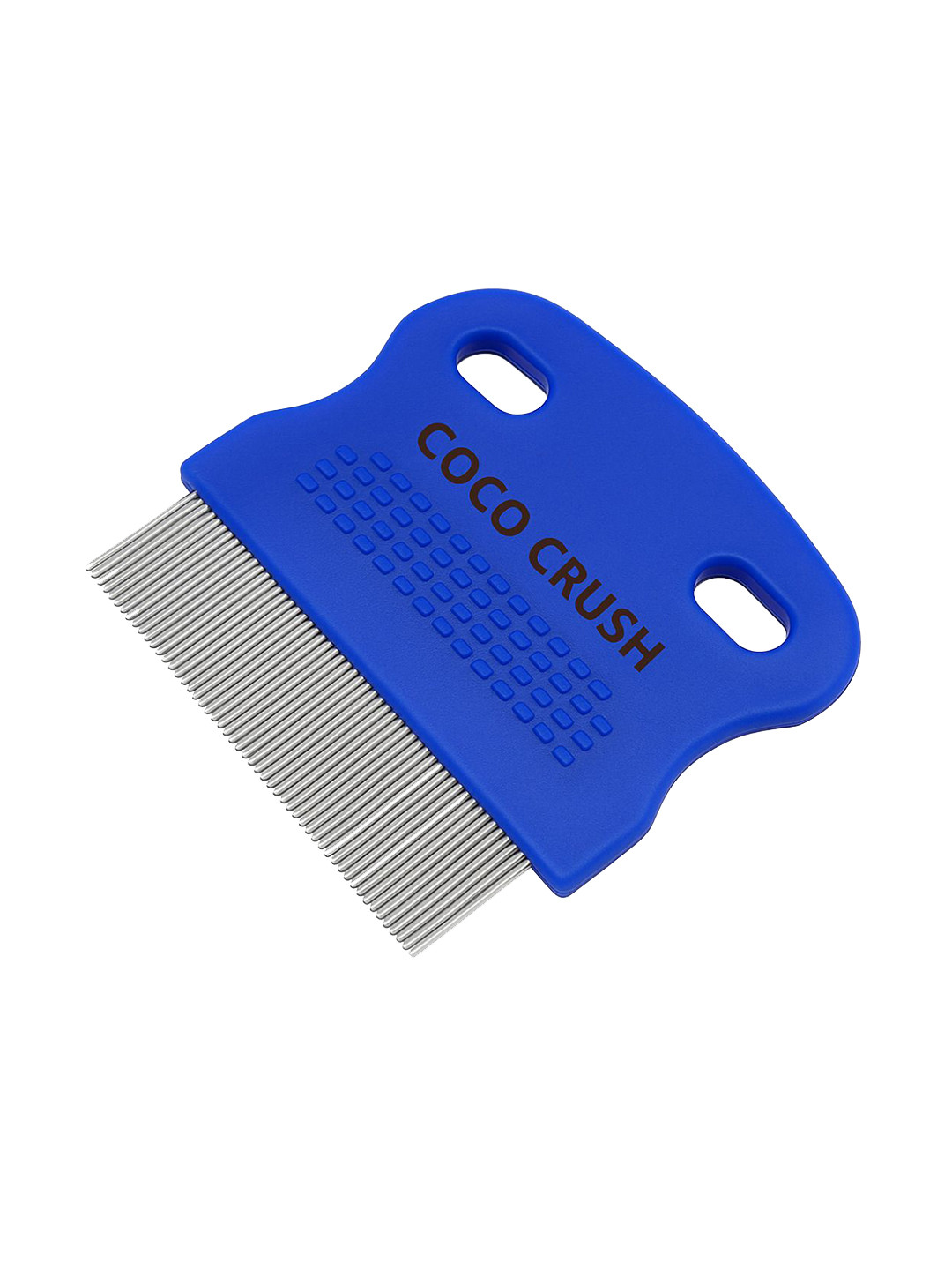 Coco Crush Lice & Nits Removal Fine-Tooth Stainless Steel Comb- Blue