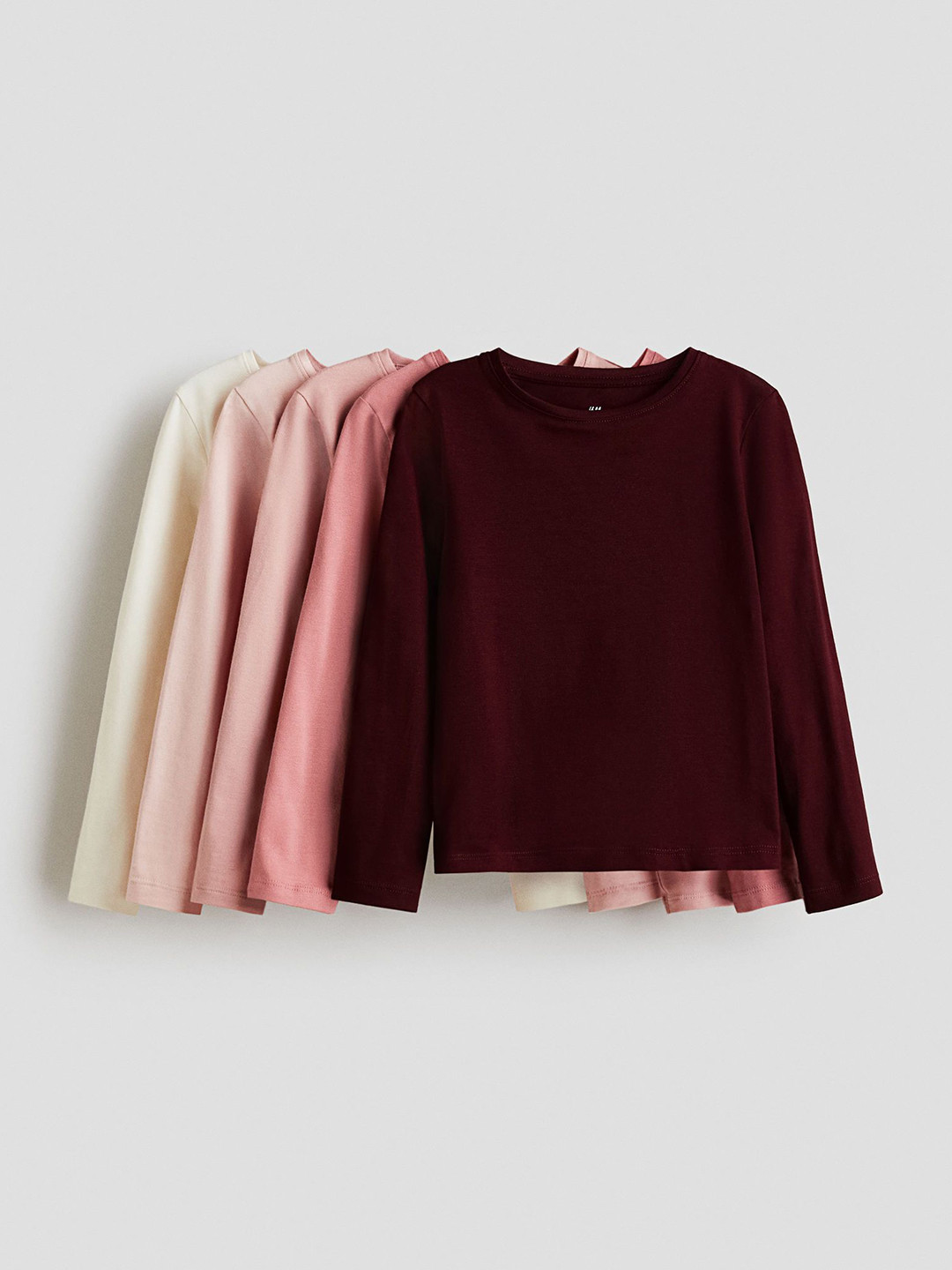 H&M Girls Pack of 5 Jersey T-shirt