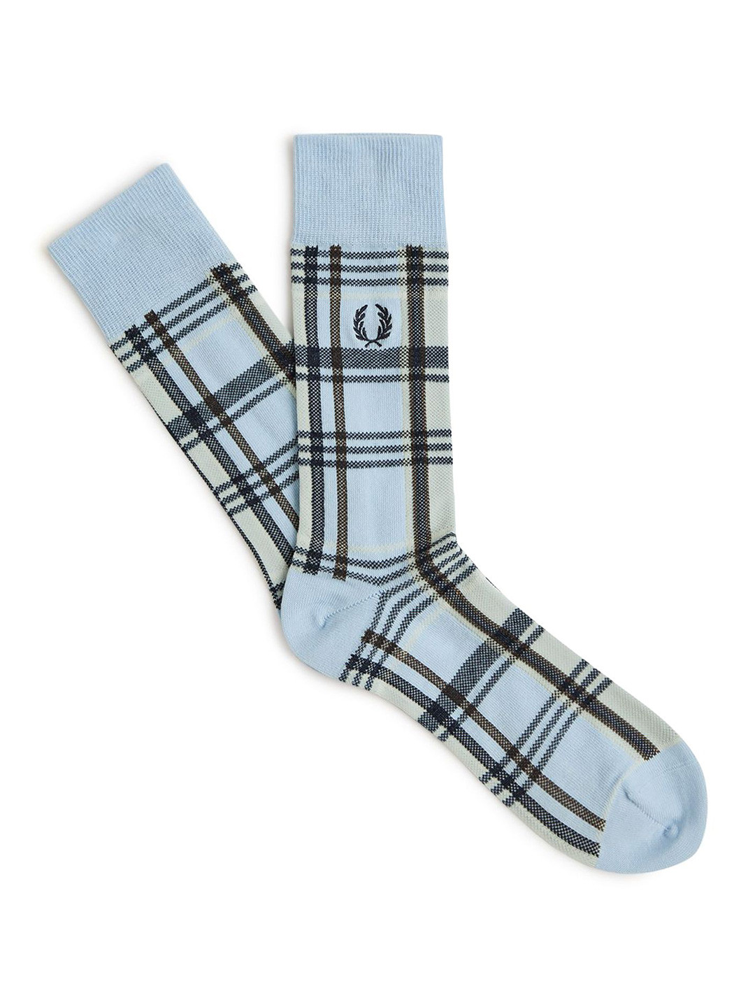 Fred Perry Men Checked Madras Sock