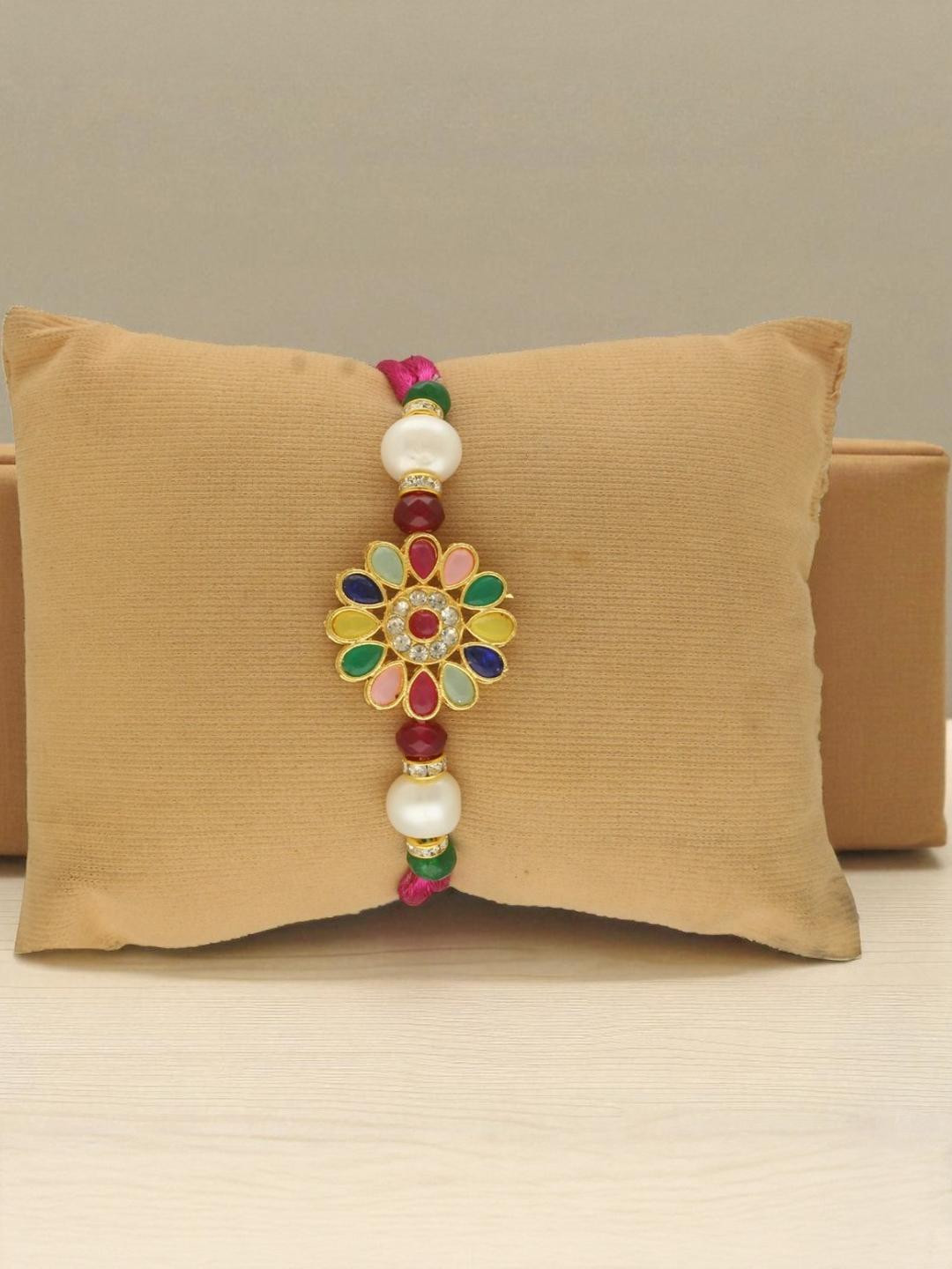 Sri Jagdamba Pearls Dealer Colorfull Ratna PearlsRakhi