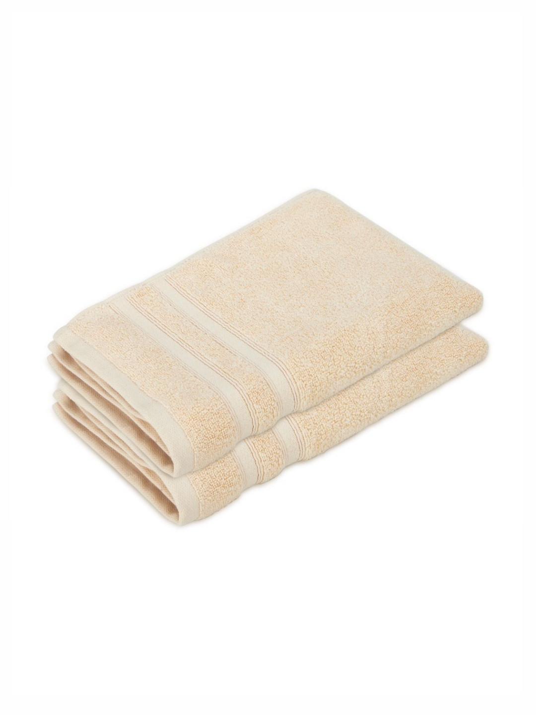 Boutique Living India Cream 2Pcs Zen Living 550 GSM Hand Towels