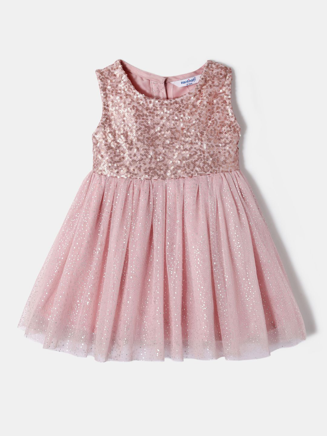 Nauti Nati Girls Pink Sequin Party Dress