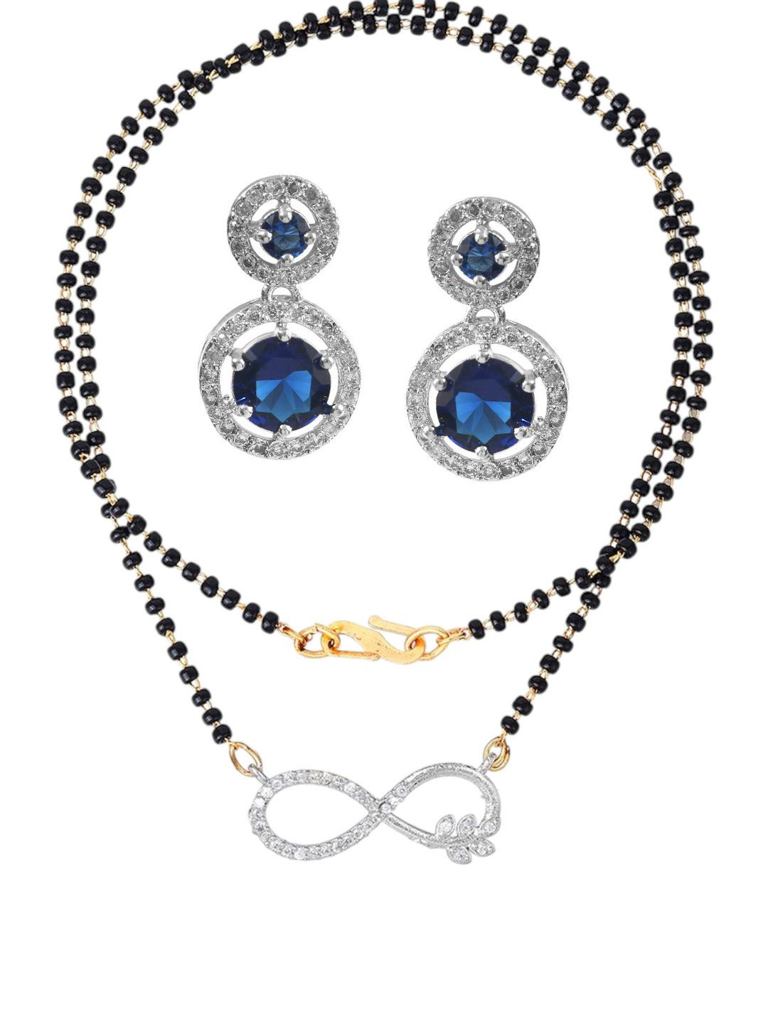 CHARMS Artificial Beads & Cubic Zirconia Mangalsutra Set