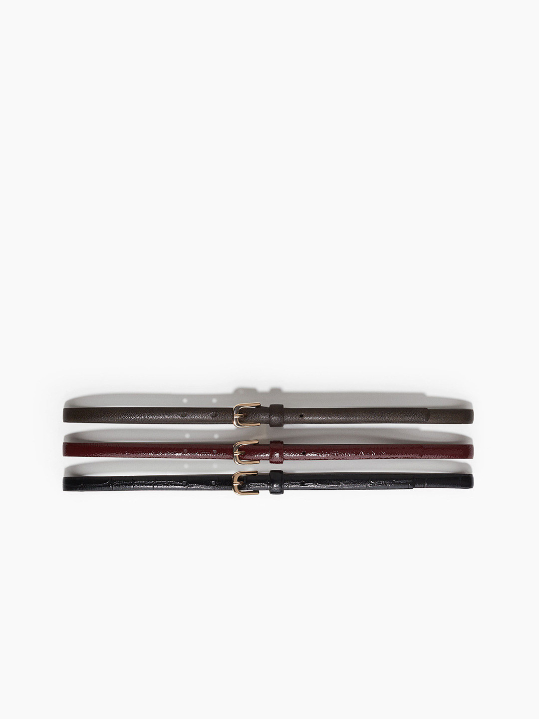 H&M 3-Pack Narrow Belts