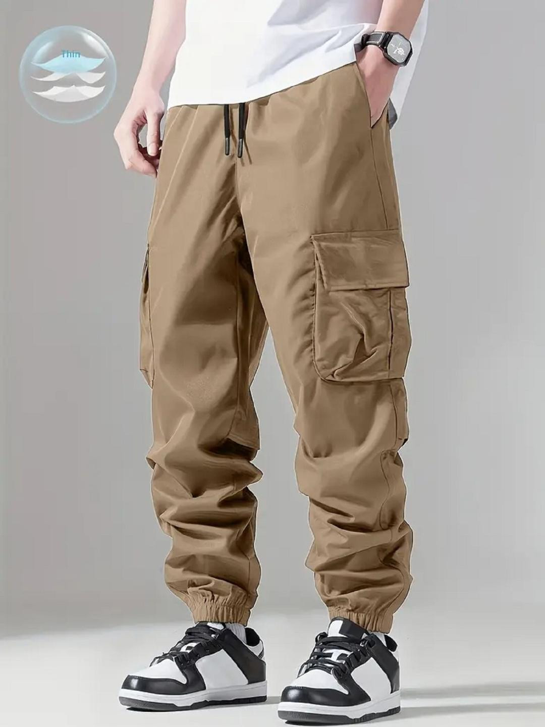 RAGHUVEER CREATION Boys Embellished Low-Rise Easy Wash Cargos Trousers