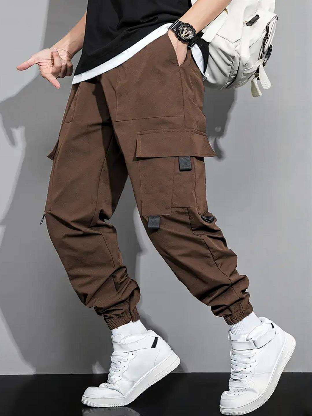 RAGHUVEER CREATION Boys Embellished Low-Rise Easy Wash Cargos Trousers